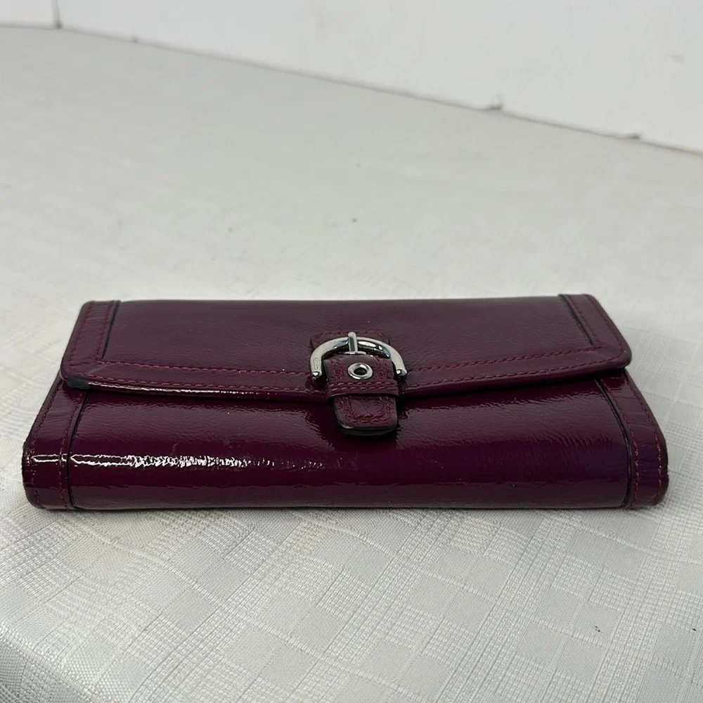 Coach Soho Buckle Slim Envelope Wallet F47785 PLUM